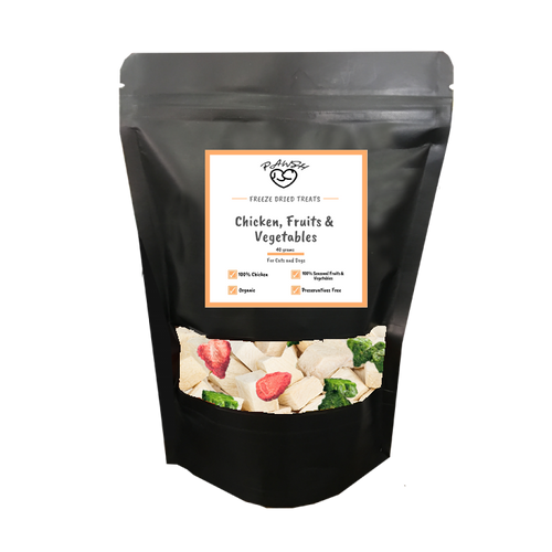 Organic Chicken, Fruits and Vegetables Treats