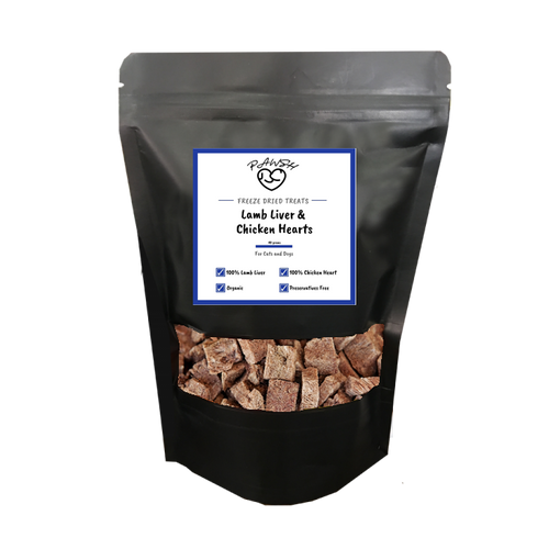 Organic Lamb Liver & Chicken Heart Treats
