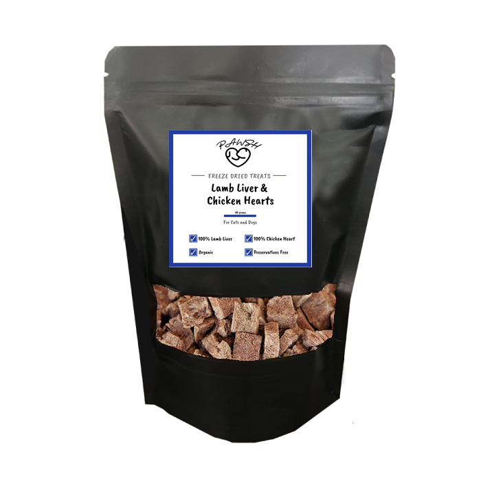 Organic Lamb Liver & Chicken Heart Treats