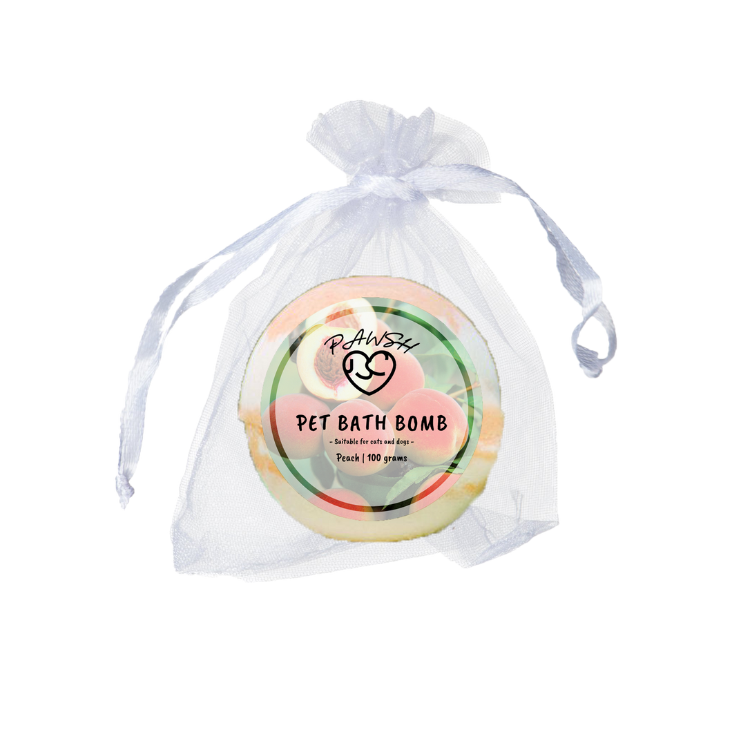 Organic Peach Bath Bomb