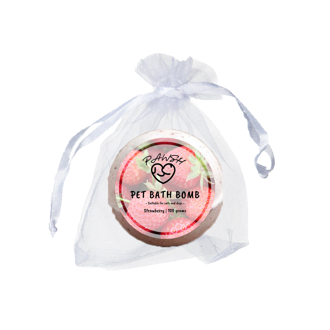 Organic Strawberry Bath Bomb